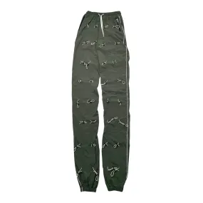 99Percentis Gobchang Track Pants Olive White Pre-Owned