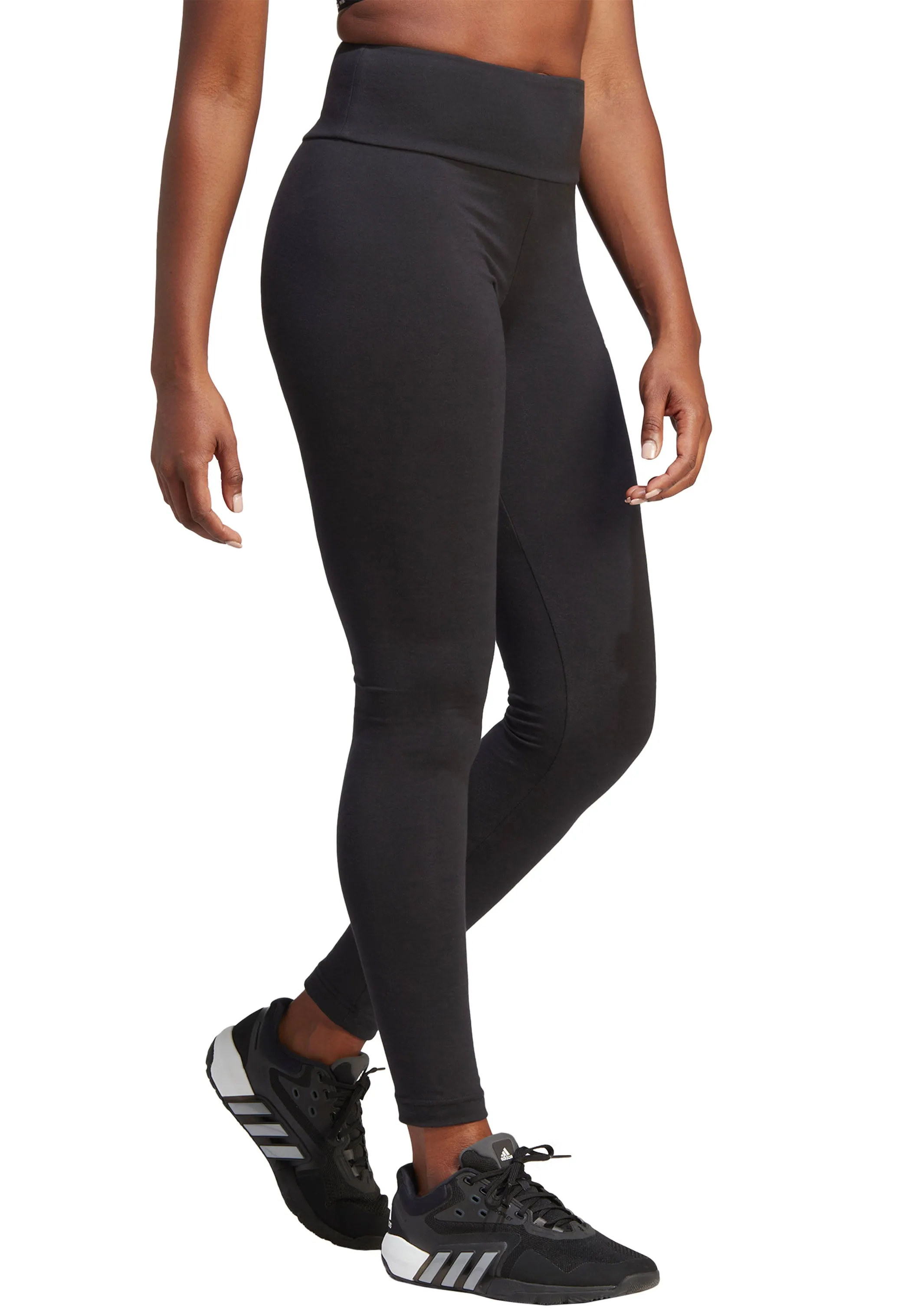 Adidas Womens Essential High-Waisted Logo Leggings