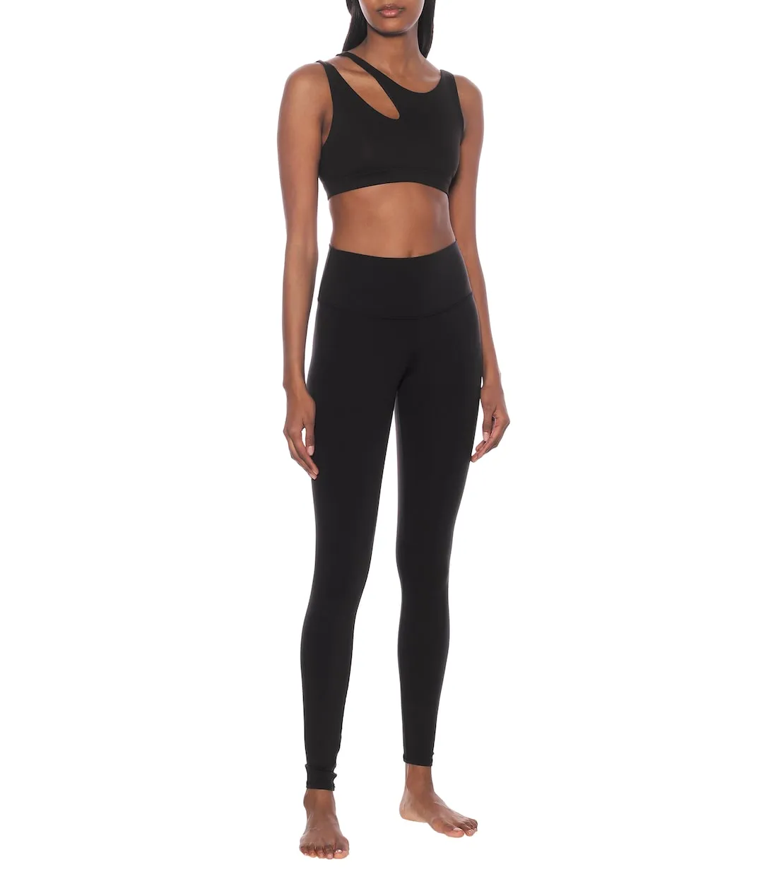 airbrush Alo Yoga High Waist Leggings, Black