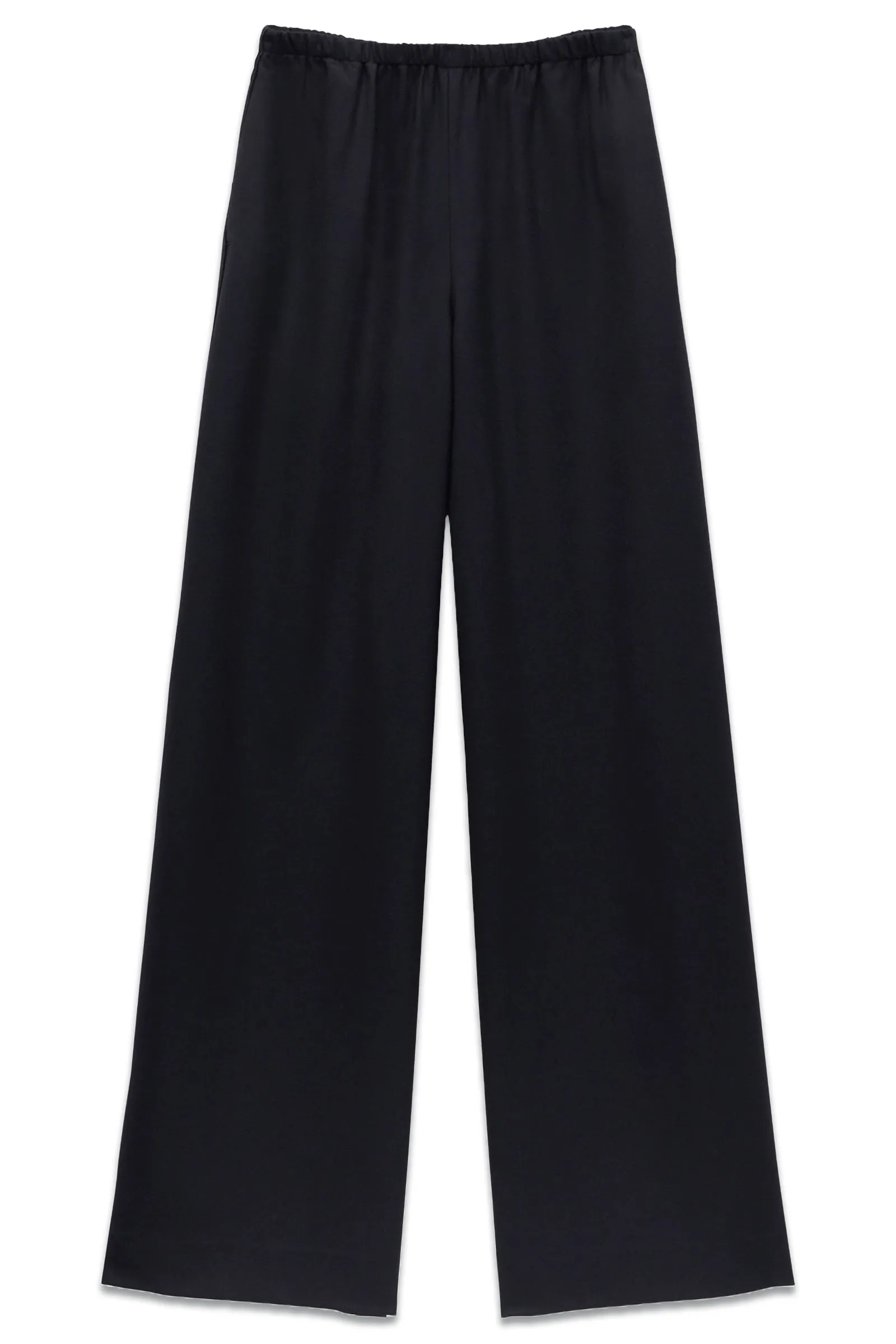 Alpa Wide Leg Wool Blend Trousers