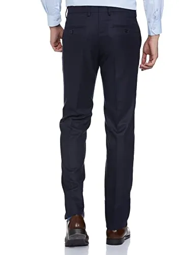 Arrow Dark Blue Checkered Smart Flex Formal Trouser (ARADOTR2670_30)