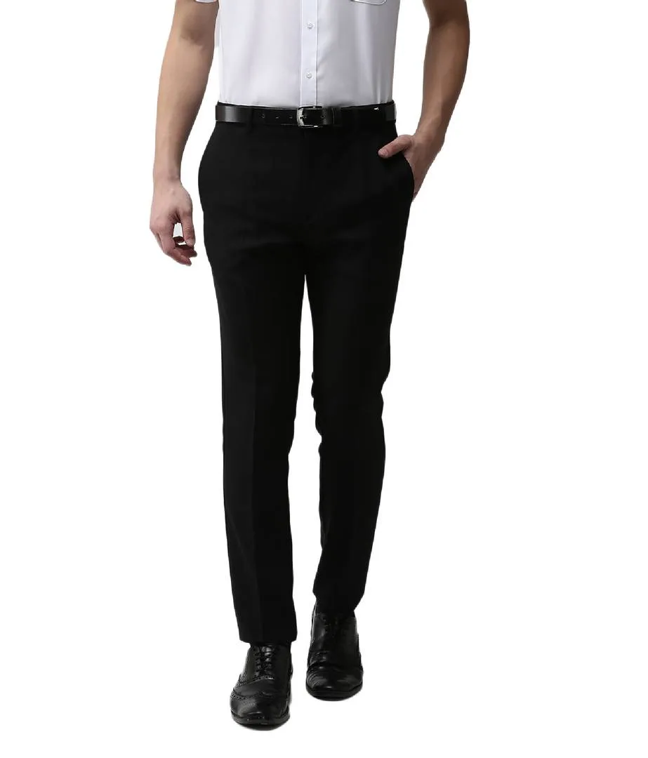 Black Formal Pants For Men | Slim Fit Black Formal Trouser For Men Office Wear