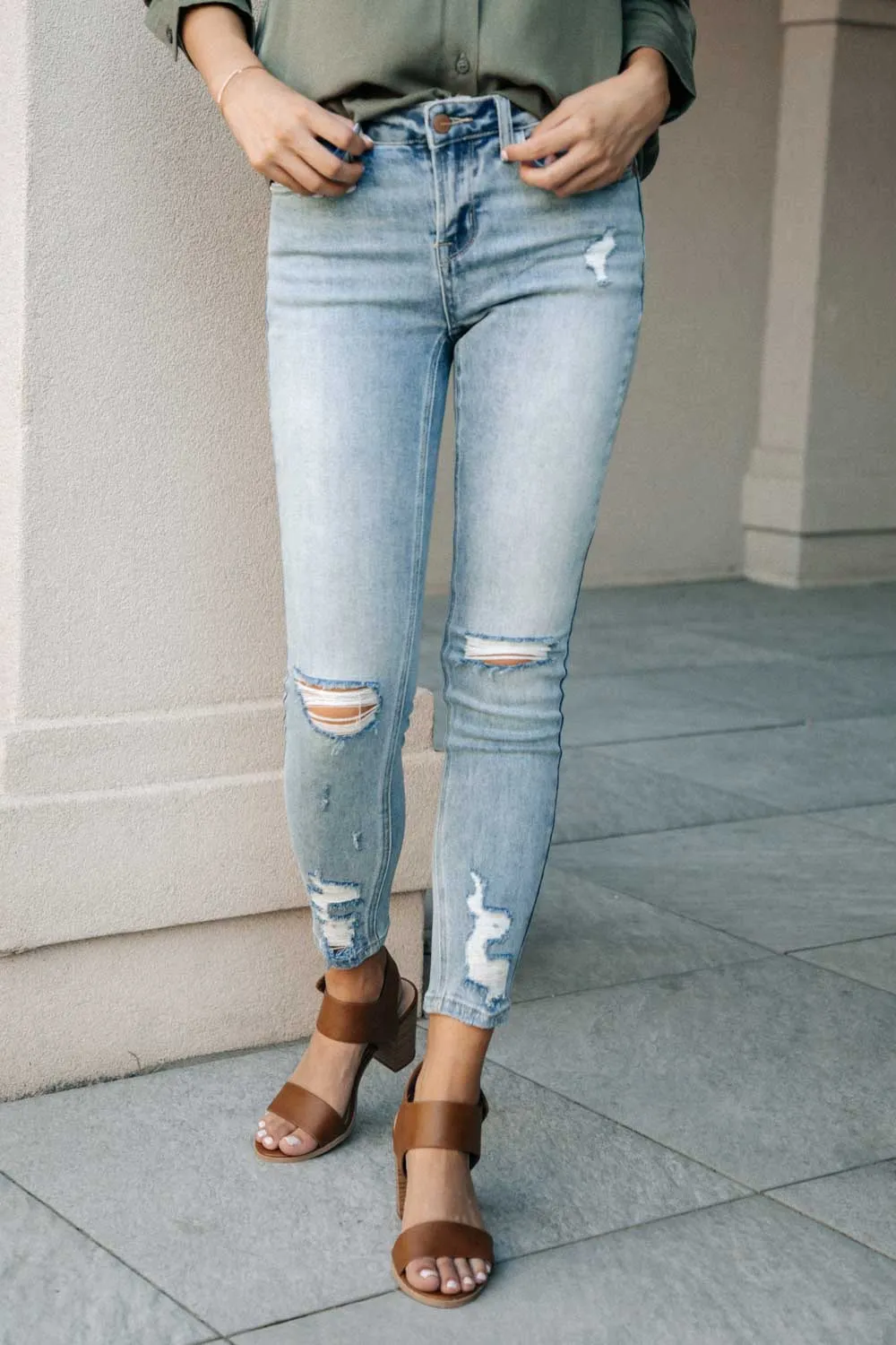 Bohme Distressed Skinny Jeans