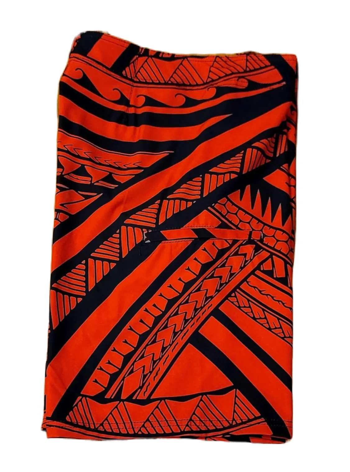 Boys Red Tribal Board Short