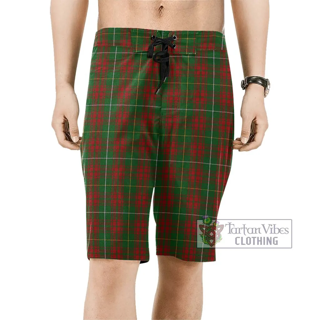 Bruce Hunting Tartan Men's Board Shorts