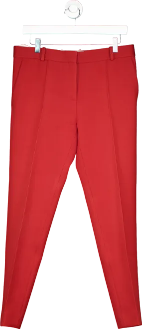 Celine Red Tailored Trousers UK 38