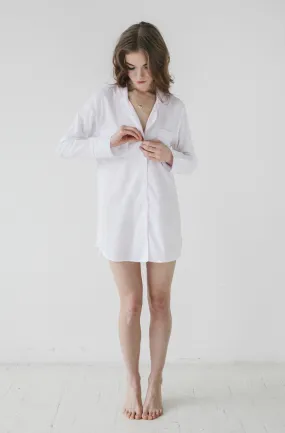 Classic Sleep Shirt in Woven Cotton