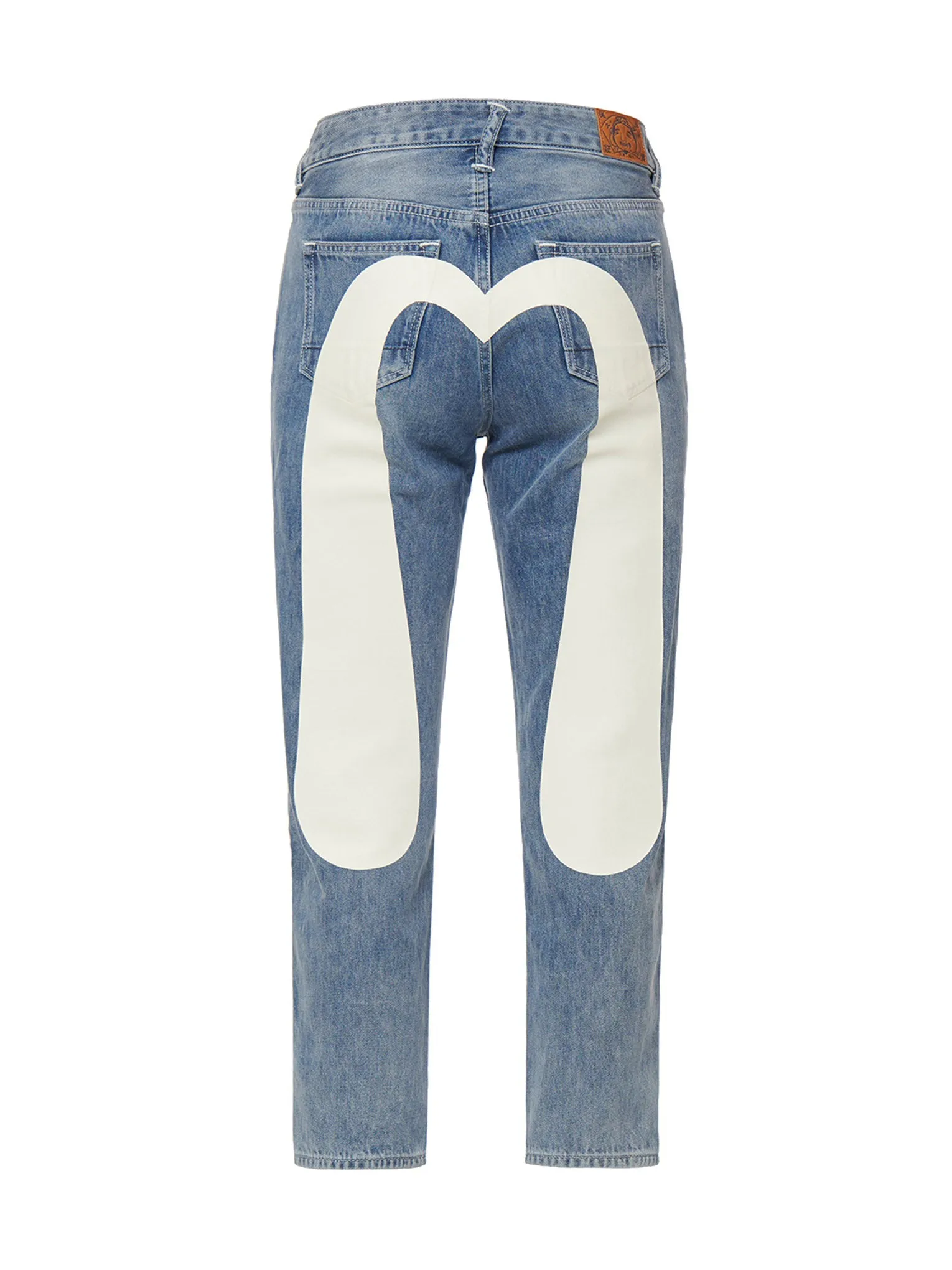 Daicock Print Relax Fit Cropped Jeans