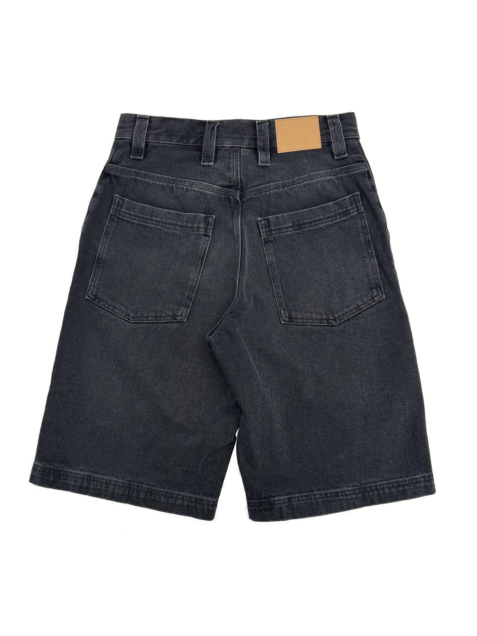 Denim Carpenter Short in Stone Black