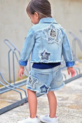 Denim Shorts with Star