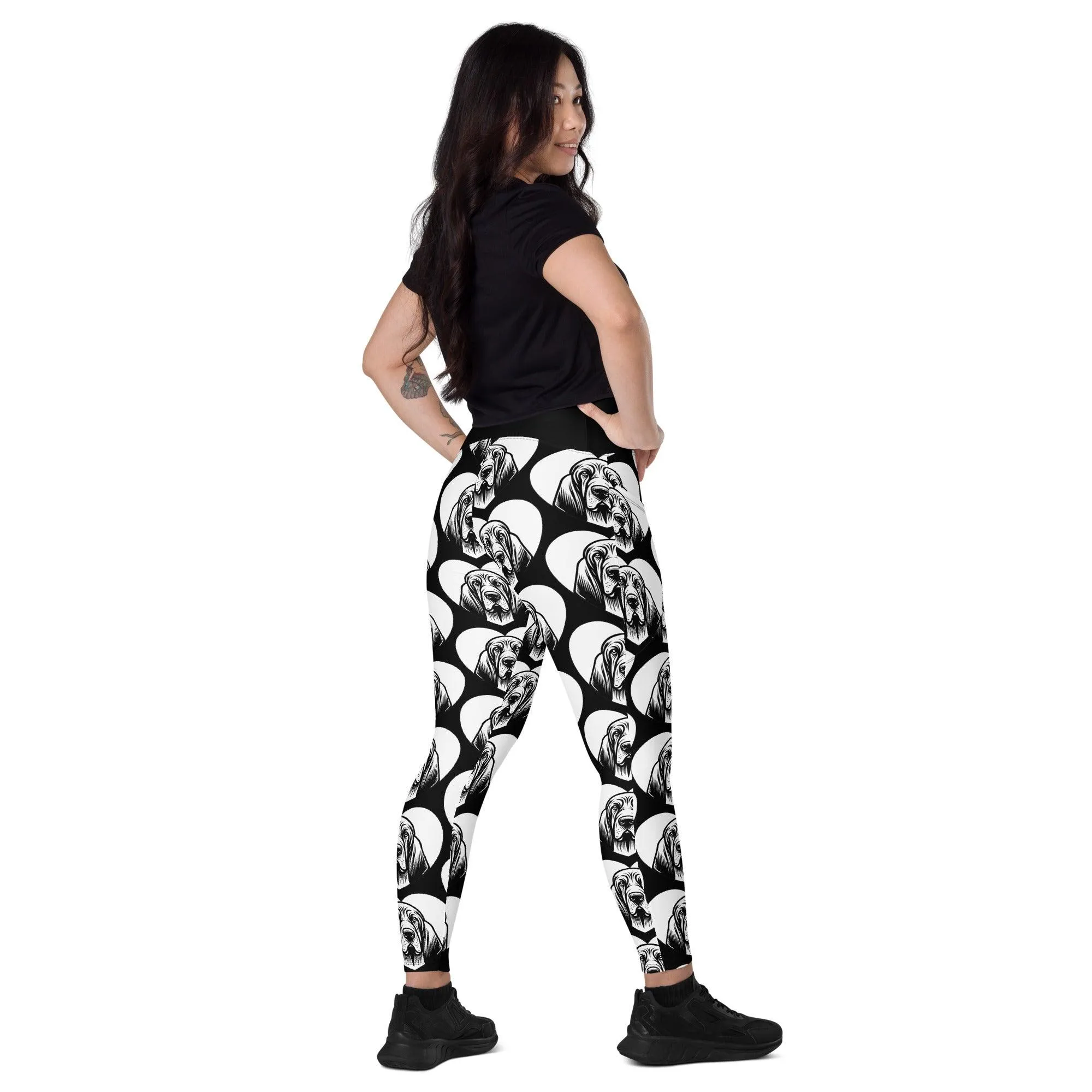 DOG BREED LEGGINGS with pockets - BLOODHOUND - HERTTAHOUND