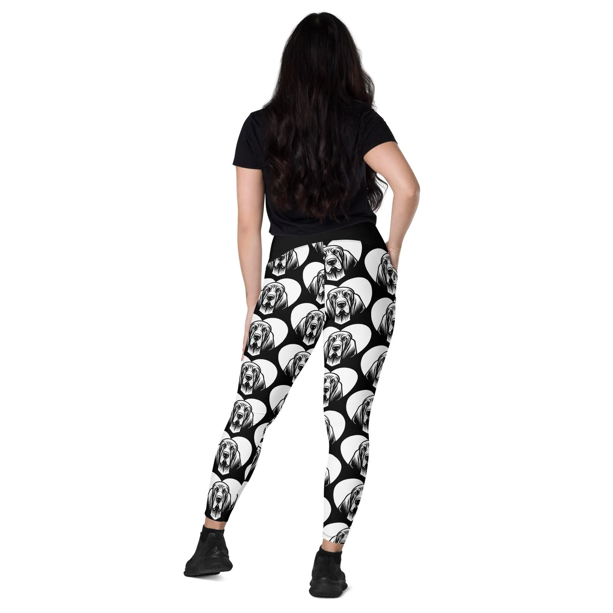 DOG BREED LEGGINGS with pockets - BLOODHOUND - HERTTAHOUND