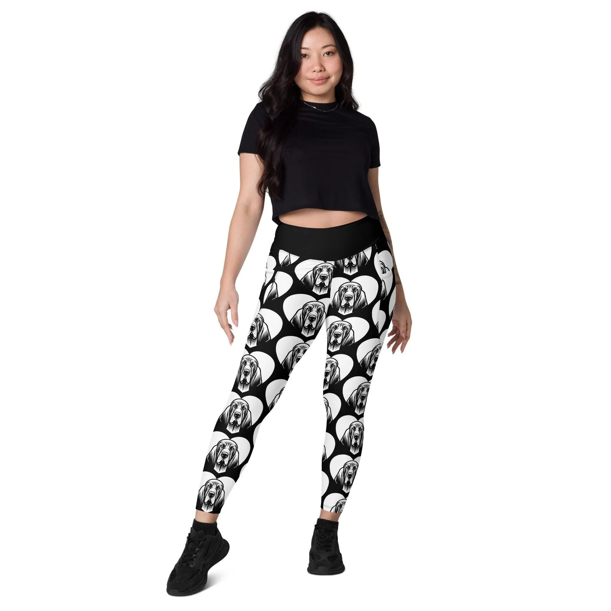 DOG BREED LEGGINGS with pockets - BLOODHOUND - HERTTAHOUND