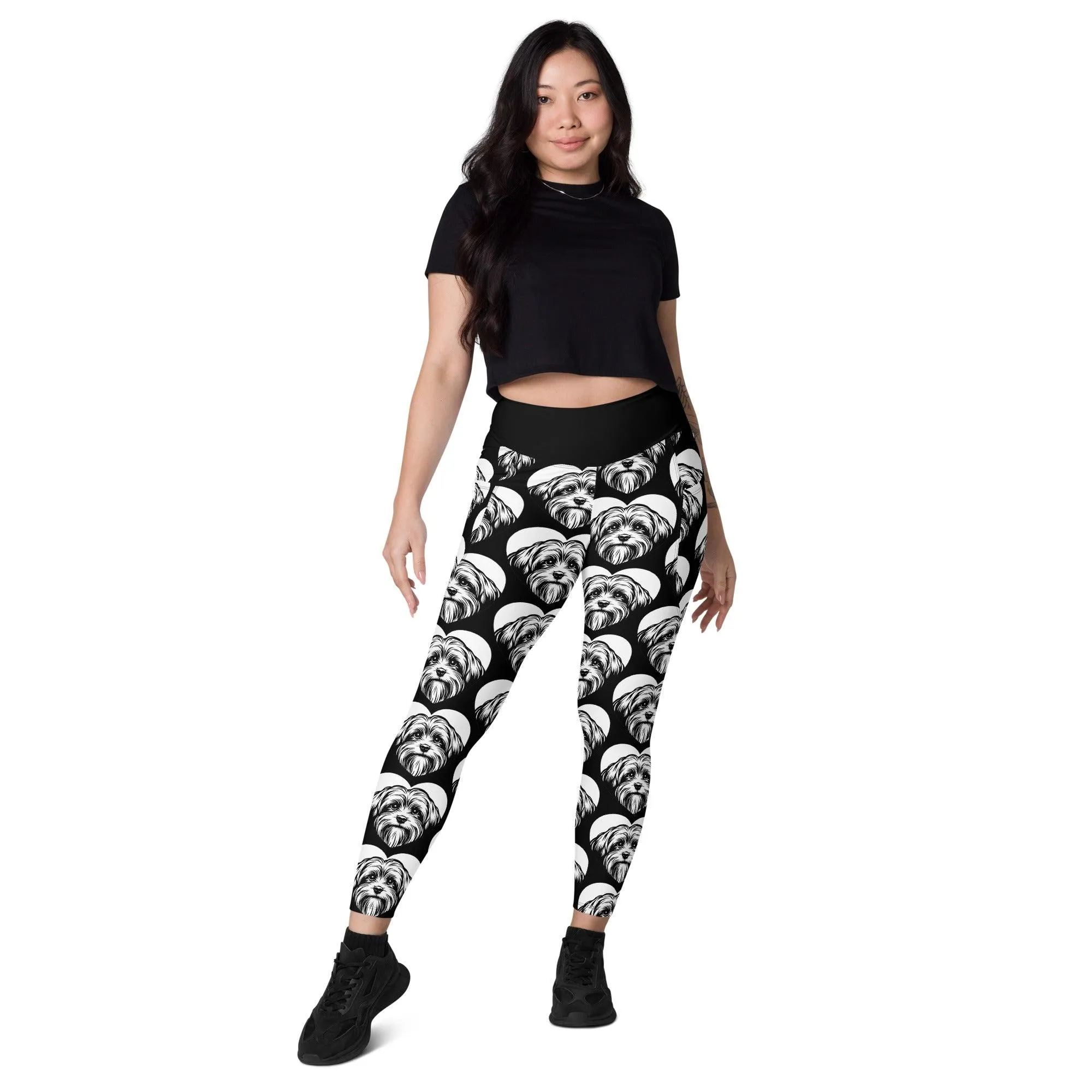 DOG BREED LEGGINGS with pockets - LÖWCHEN - HERTTAHOUND