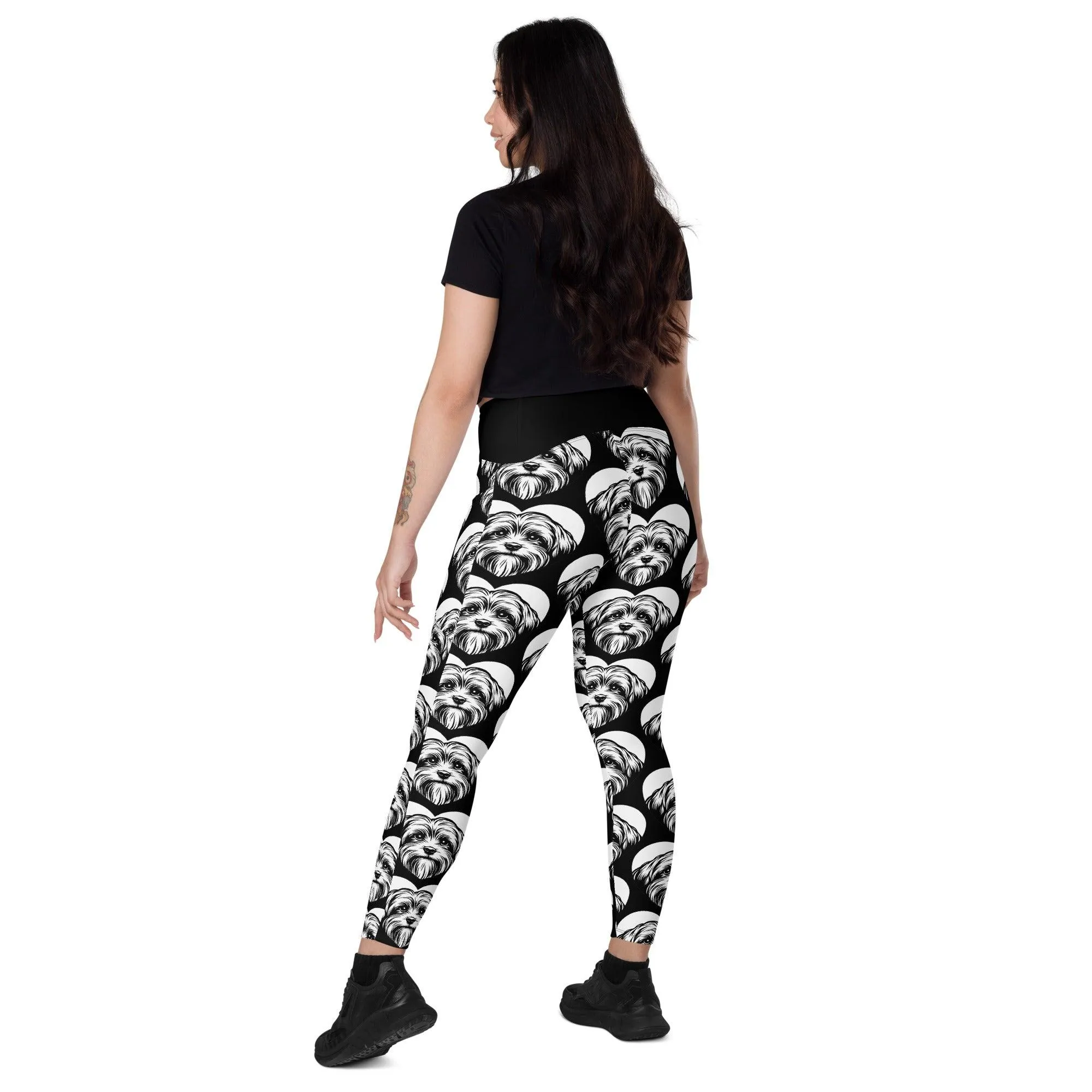 DOG BREED LEGGINGS with pockets - LÖWCHEN - HERTTAHOUND