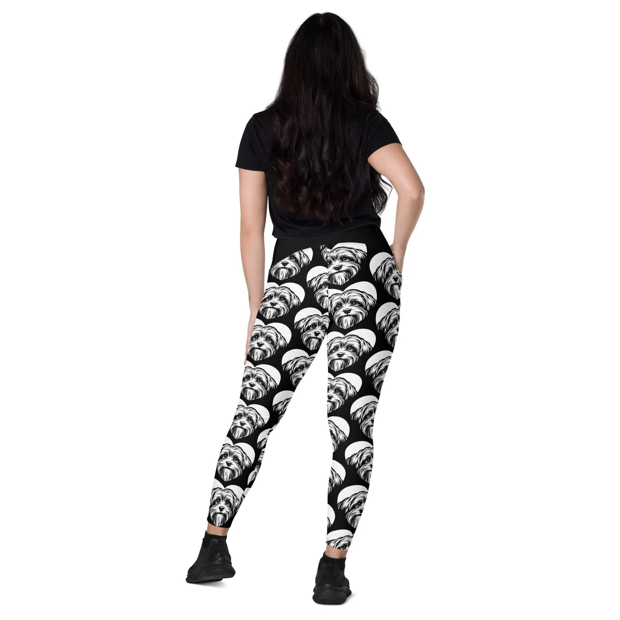 DOG BREED LEGGINGS with pockets - LÖWCHEN - HERTTAHOUND