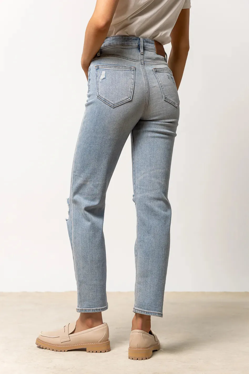 Ellery Distressed Jeans in Light Wash- FINAL SALE