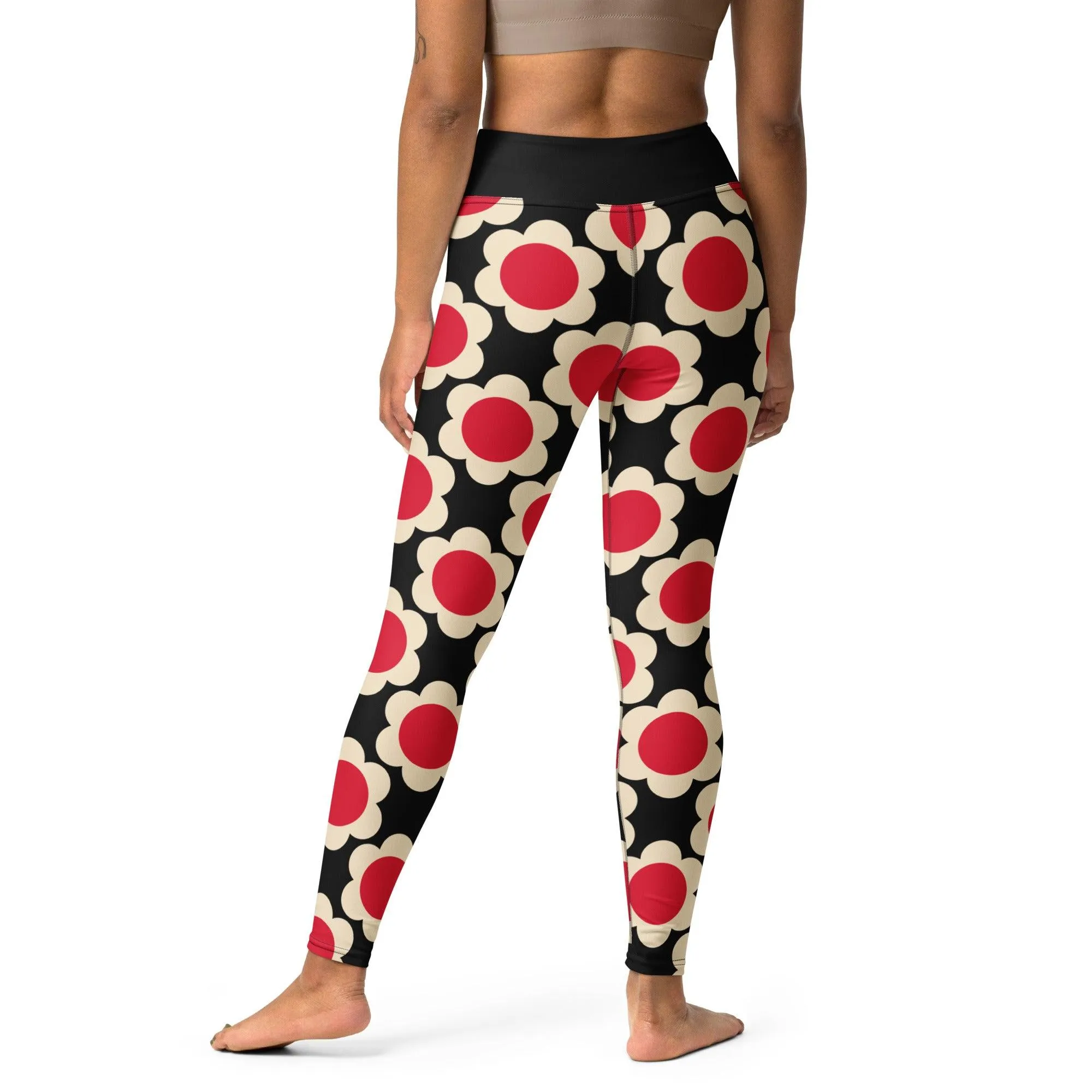 ELLIE red black -2- Yoga Leggings