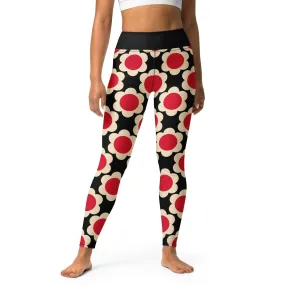 ELLIE red black -2- Yoga Leggings