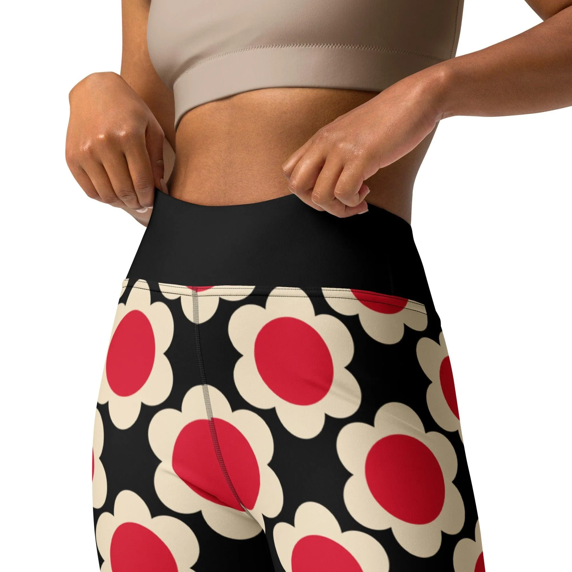 ELLIE red black -2- Yoga Leggings