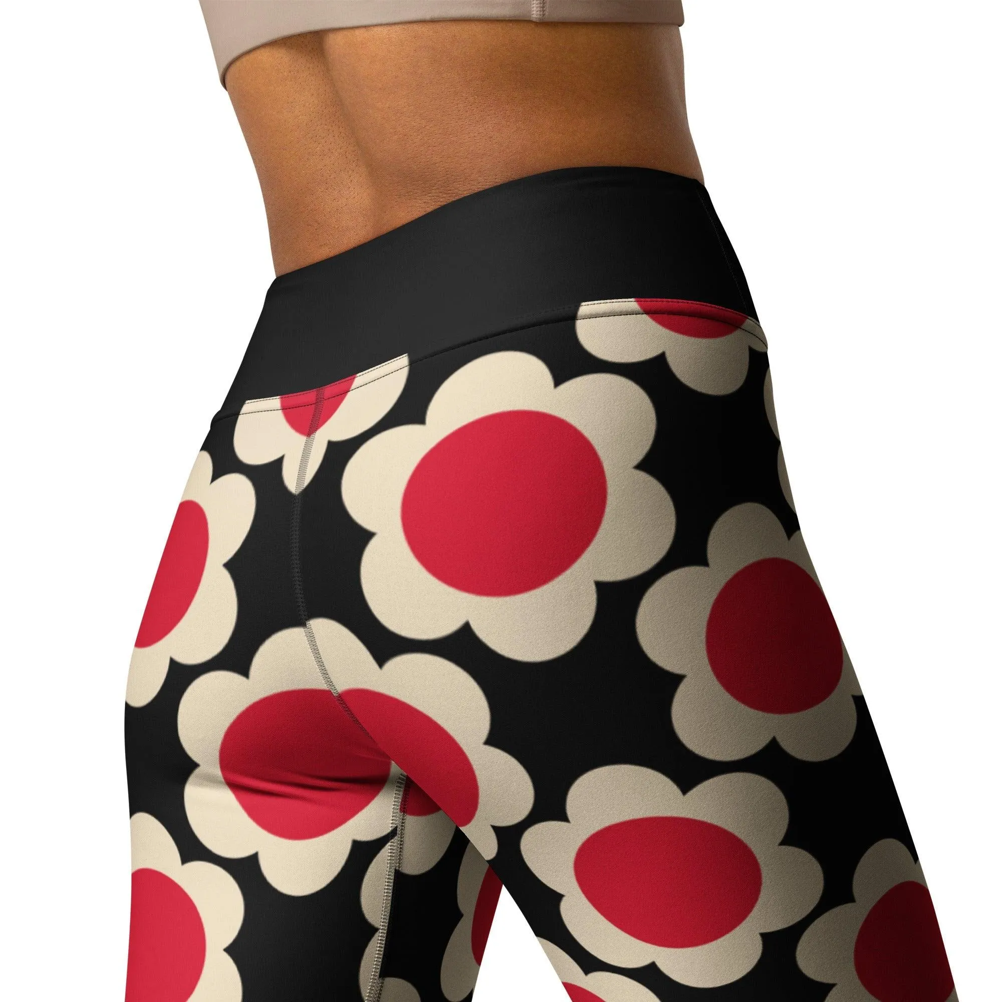 ELLIE red black -2- Yoga Leggings