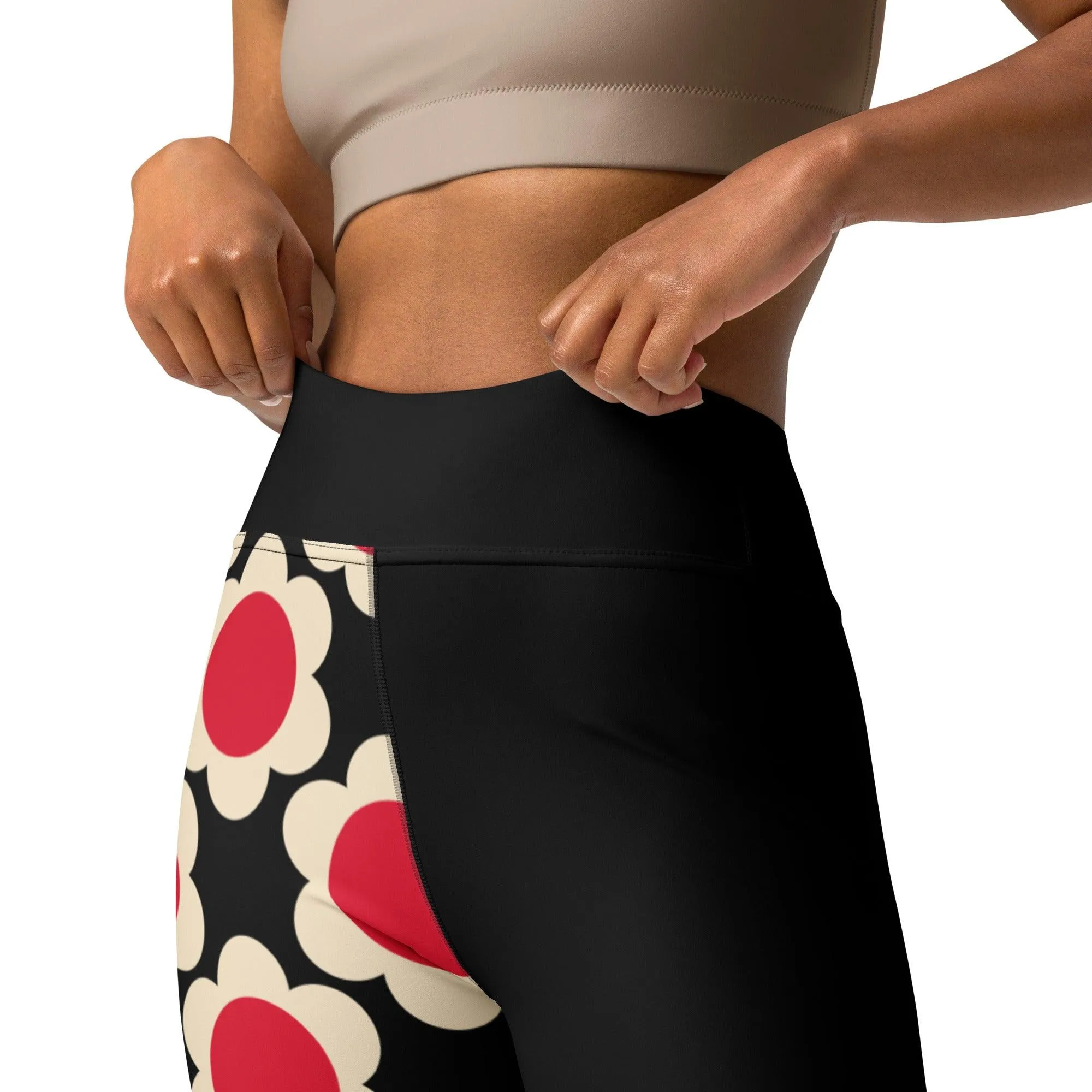 ELLIE red black - Yoga Leggings