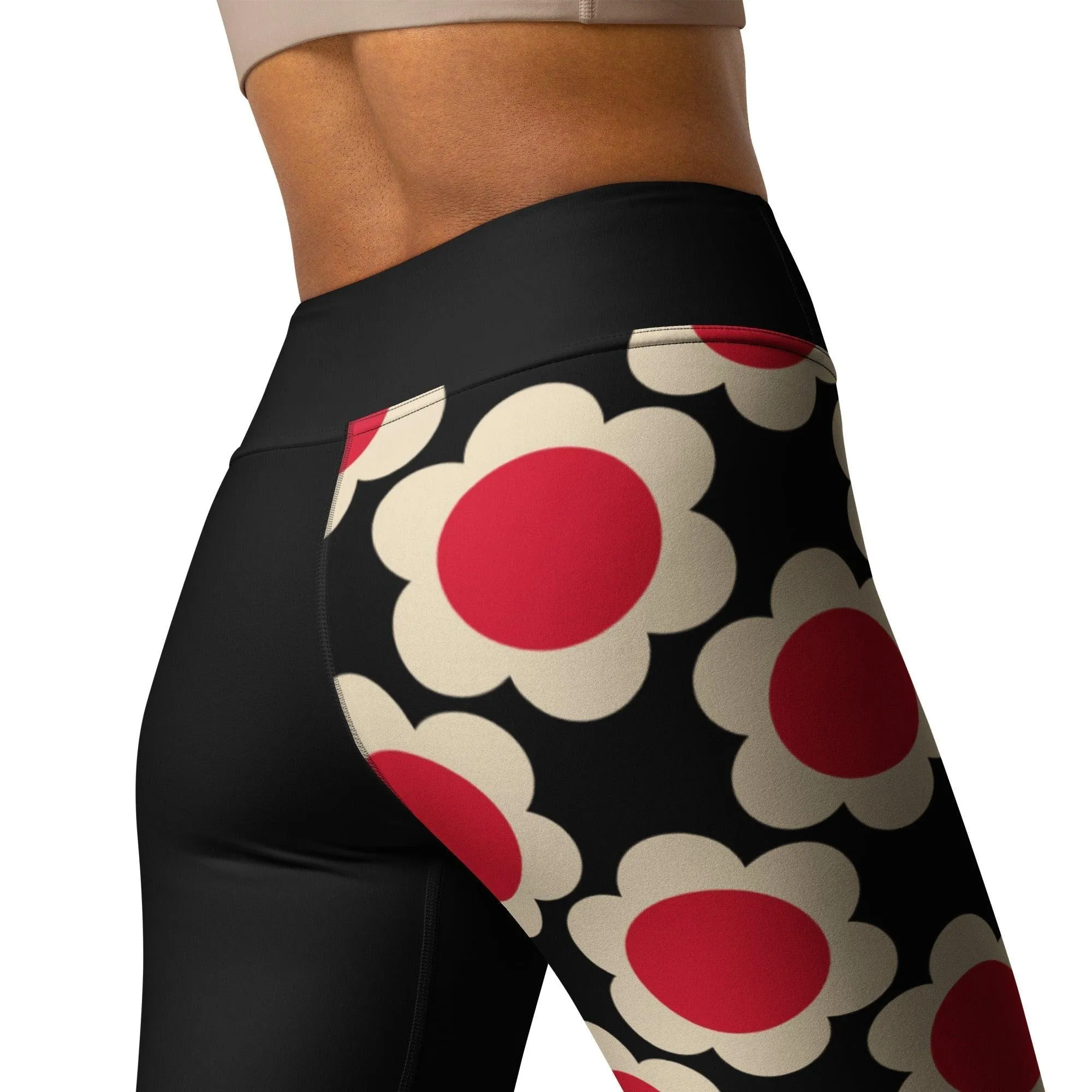 ELLIE red black - Yoga Leggings