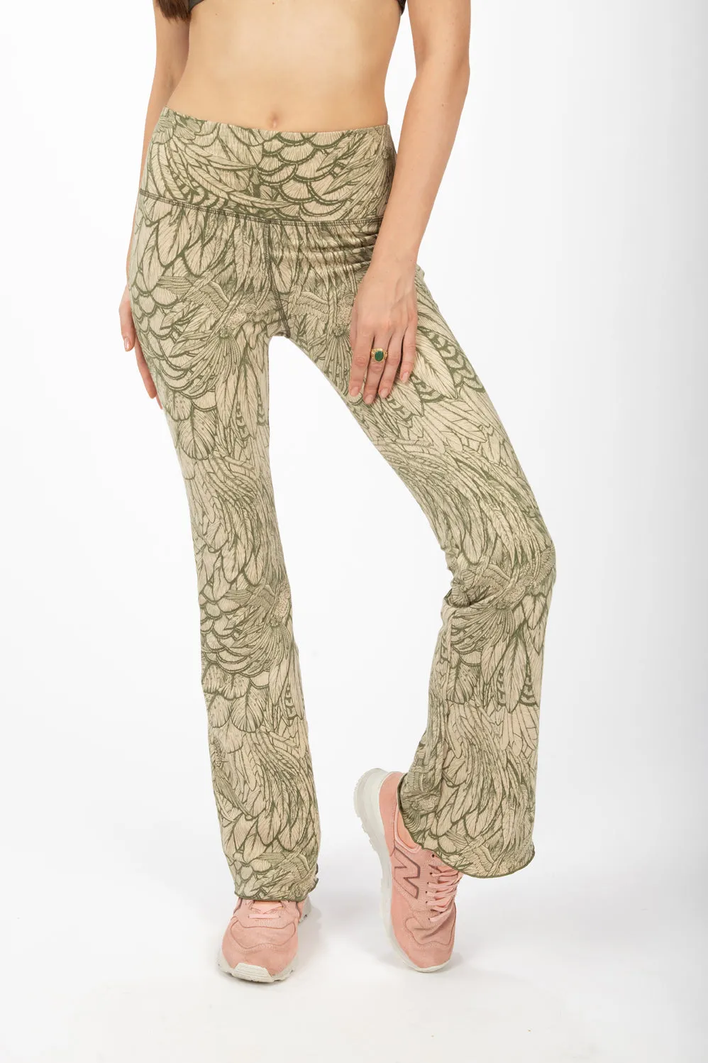 Feather Flares - Cream Olive