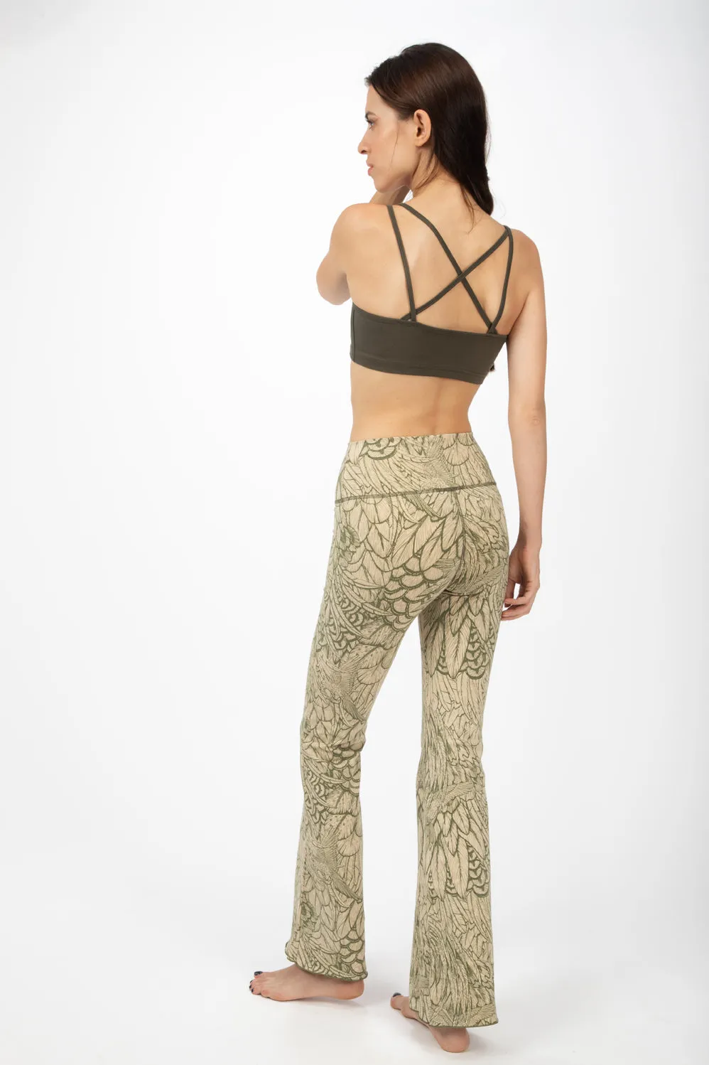 Feather Flares - Cream Olive