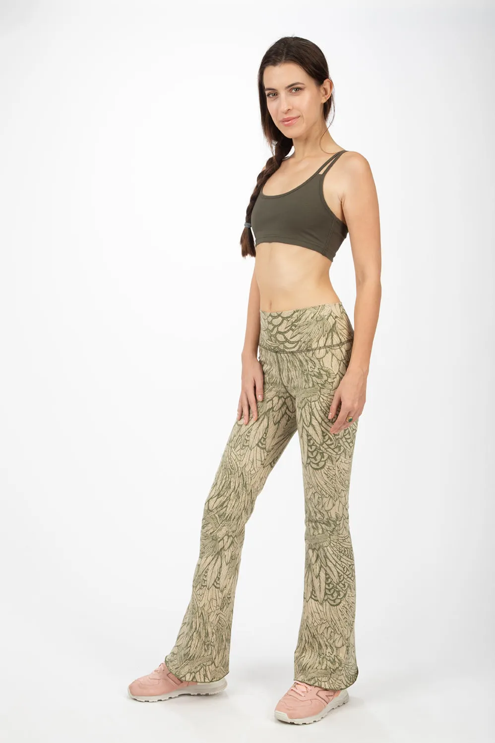 Feather Flares - Cream Olive