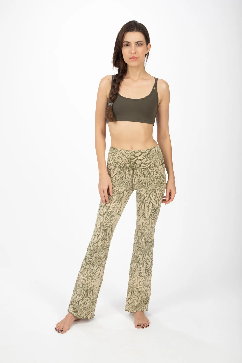 Feather Flares - Cream Olive