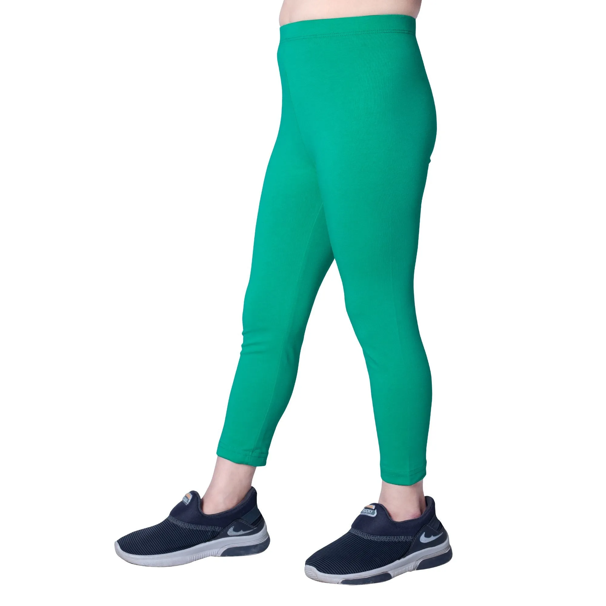 Girls Sport Green Ankle Length Legging