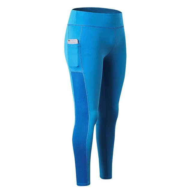 Gym Yoga-Pants Solid Slim Running Leggings