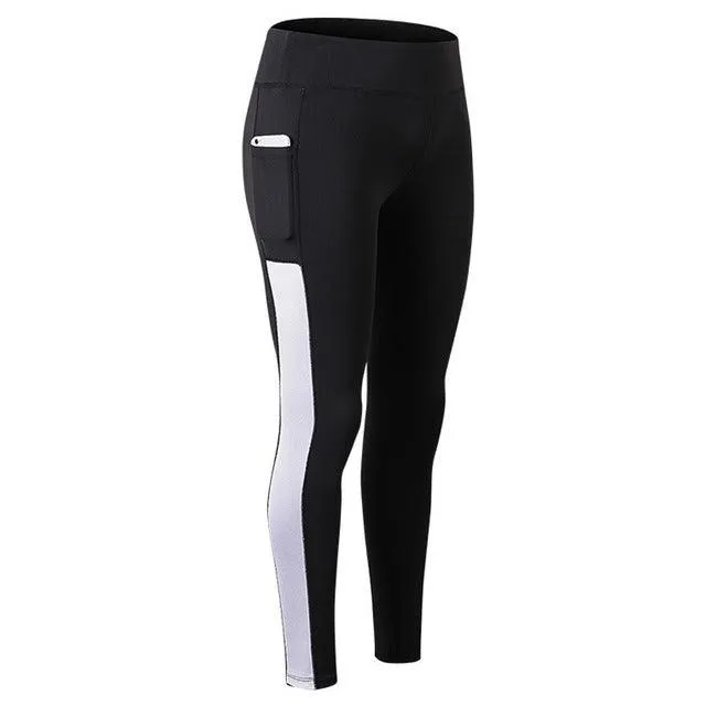 Gym Yoga-Pants Solid Slim Running Leggings