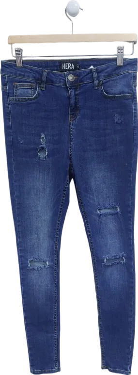 Hera Blue Distressed Skinny Jeans W30 S