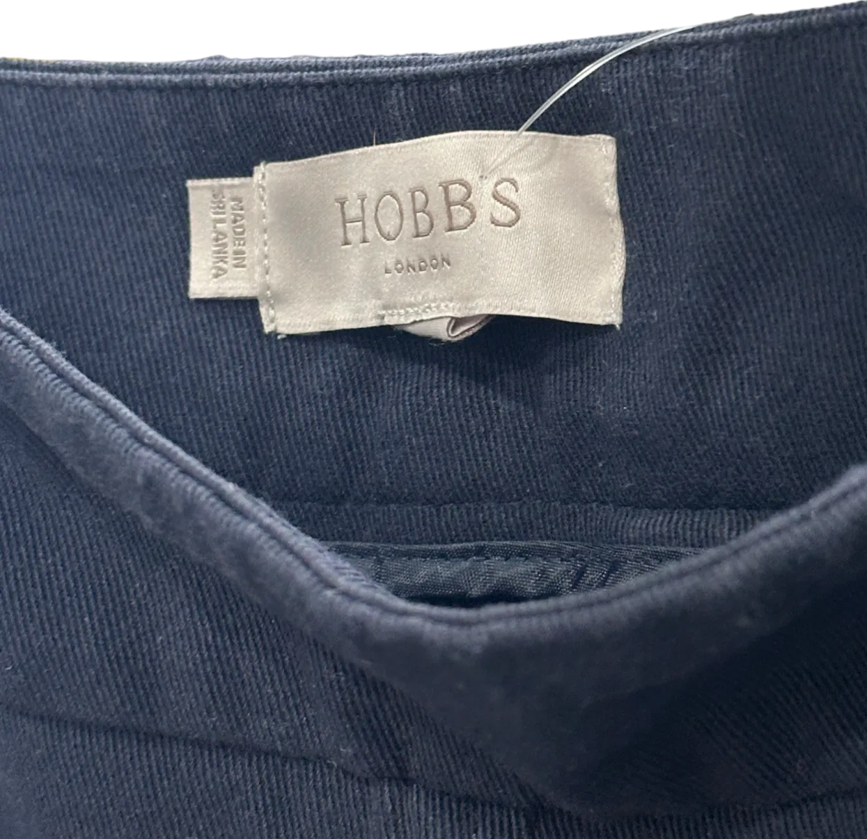 Hobbs Navy Wide Leg Trousers UK 12