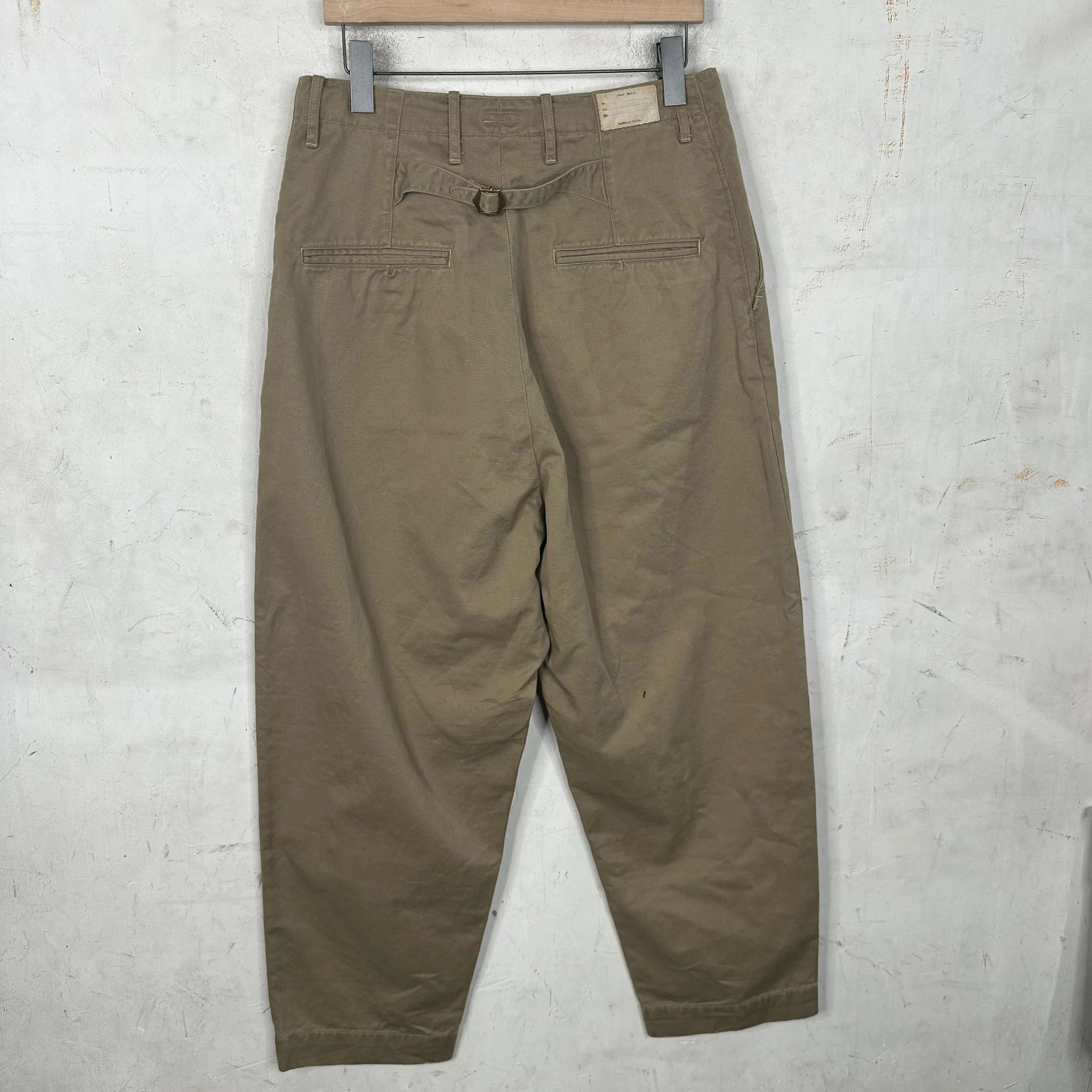 Kapital Wide Leg Khaki Trousers