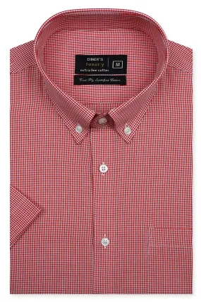 Maroon Formal Luxury Shirt (Half Sleeves)