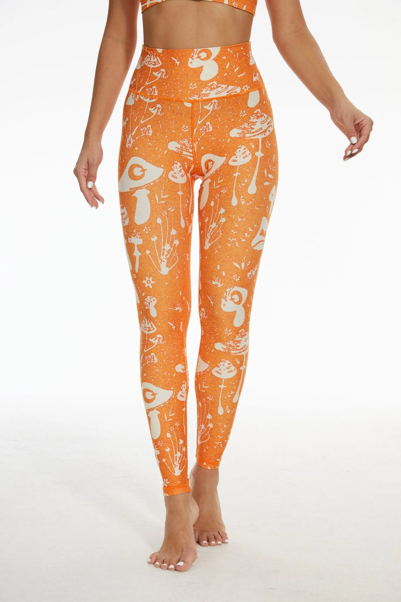 Mystic Mushroom High-waisted Leggings