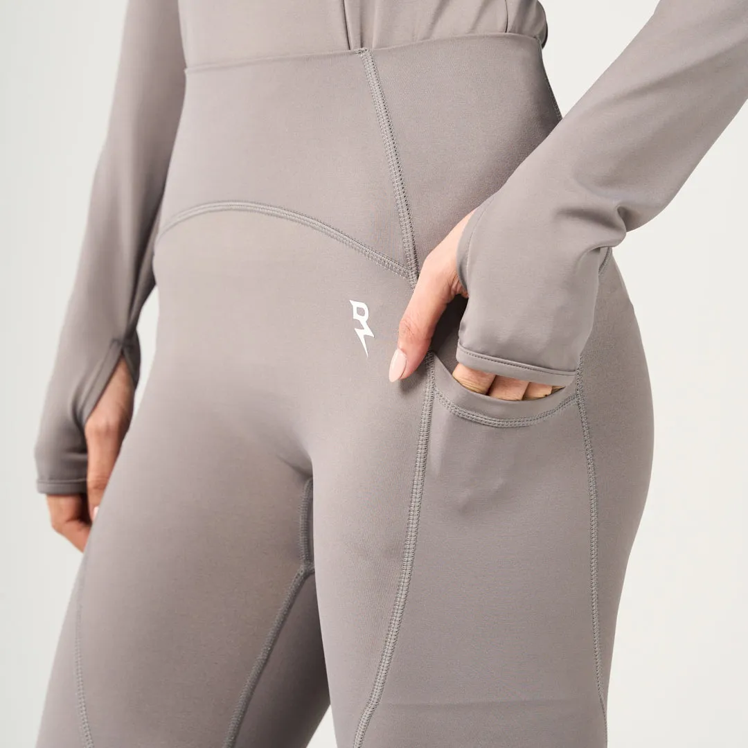 Performance High Waist Leggings - Dark Grey