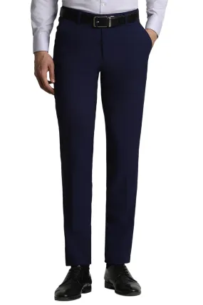 Peter England Men's Slim Pants (PETFWNSPA95297_Medium Blue