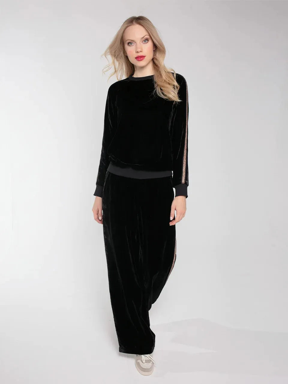 Phoenix Wide Leg Velvet Trousers