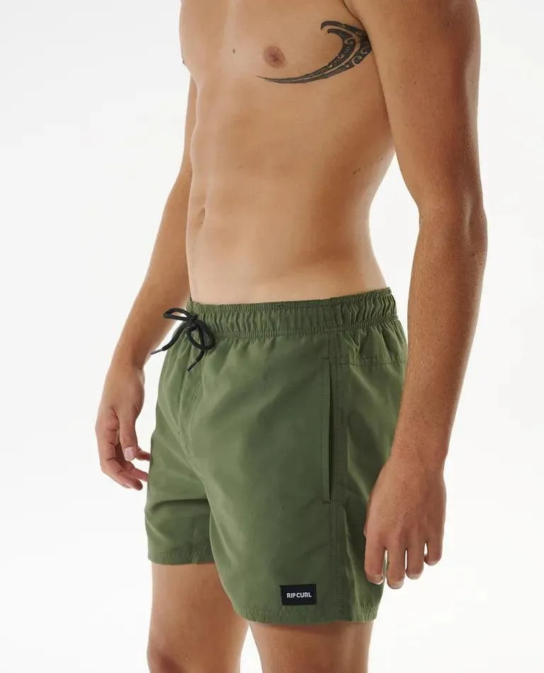 Rip Curl Offset 15" Volley Short Dark Olive