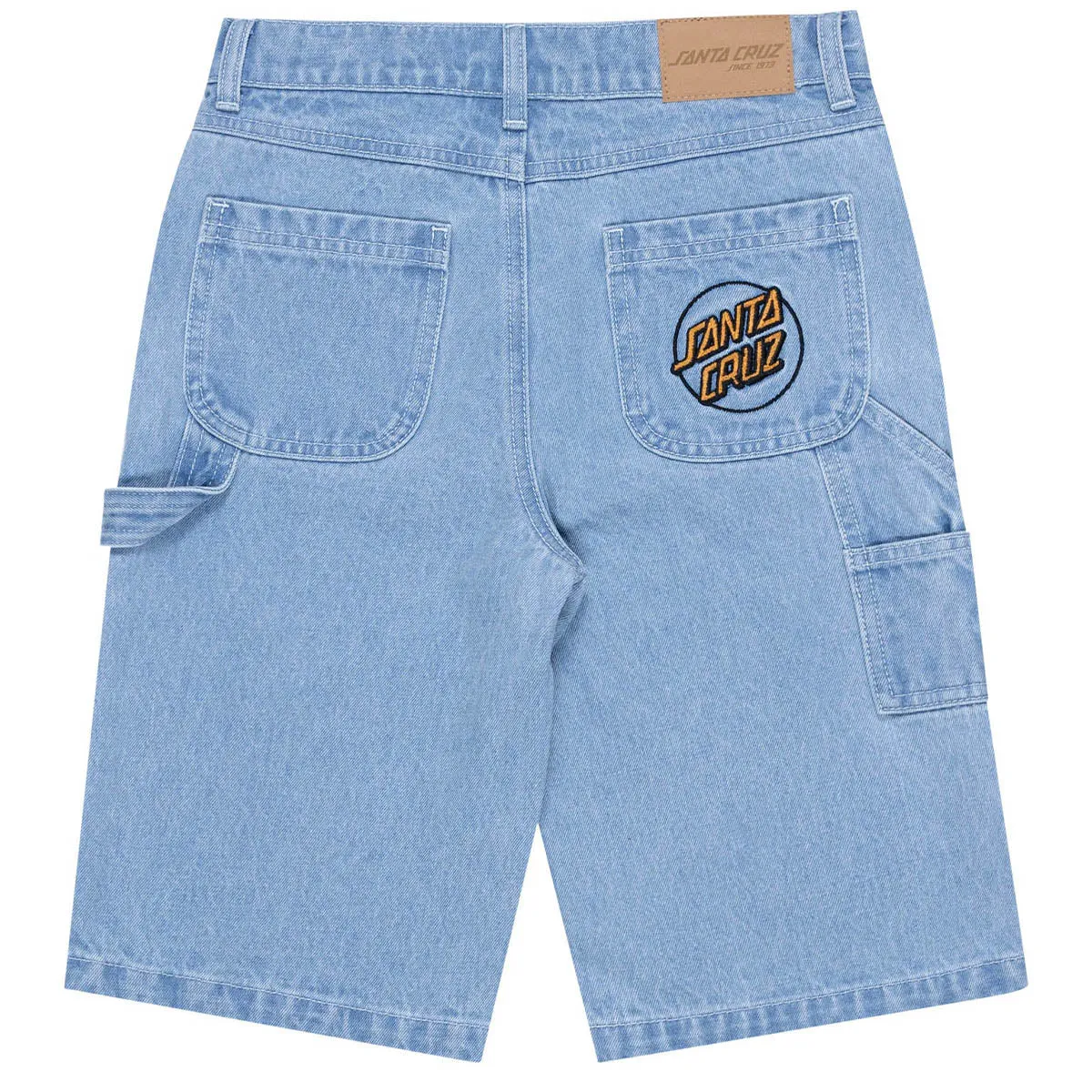 Santa Cruz - Opus Grip Dot Youth Carpenter Shorts Bleached Denim