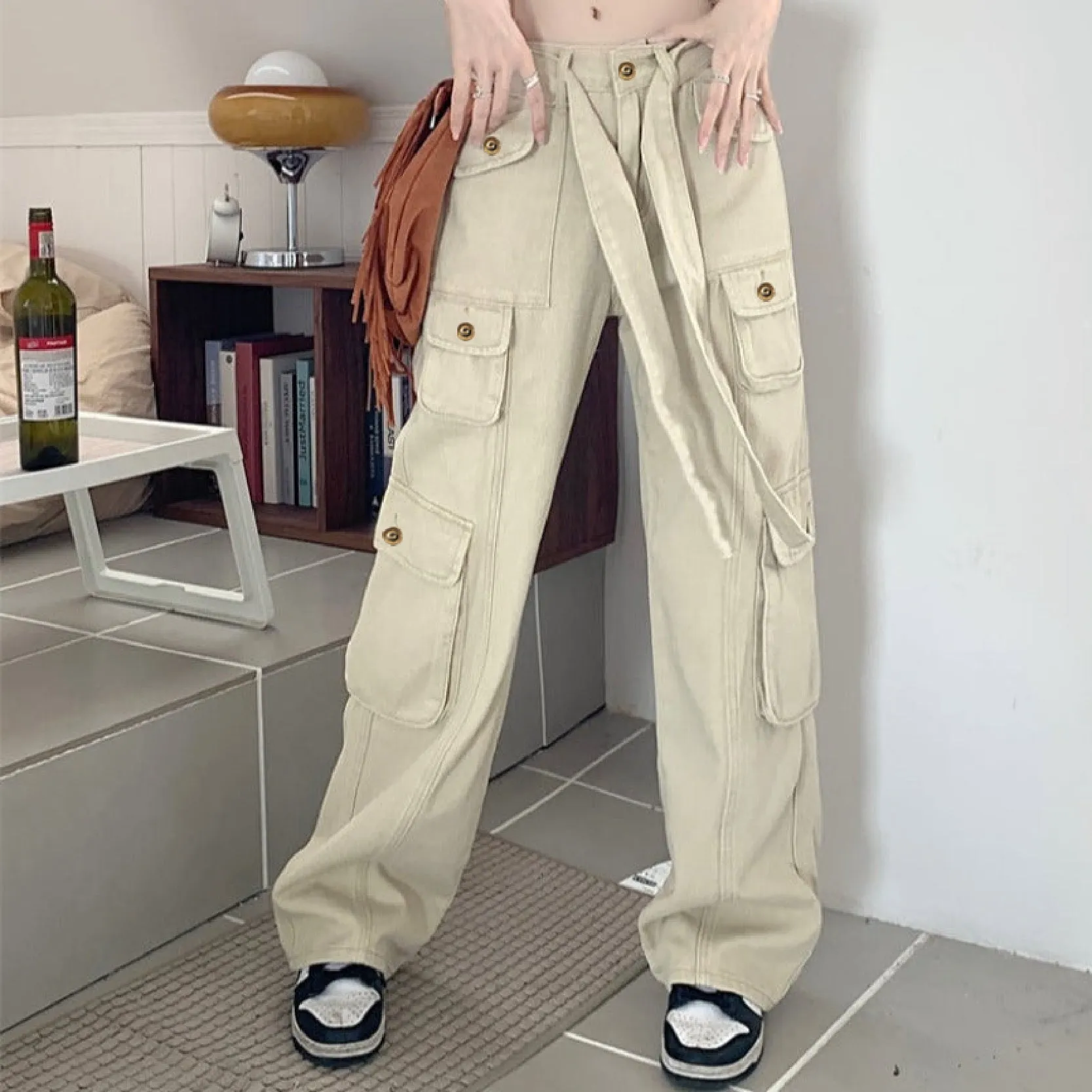 Seoul Street Style Baggy Cargo Jeans