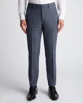 Slim Leg Checked   Stretch Formal Trousers