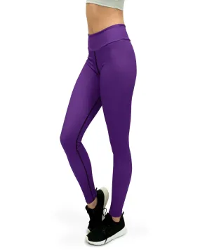 Solid Deep Purple Yoga Pants