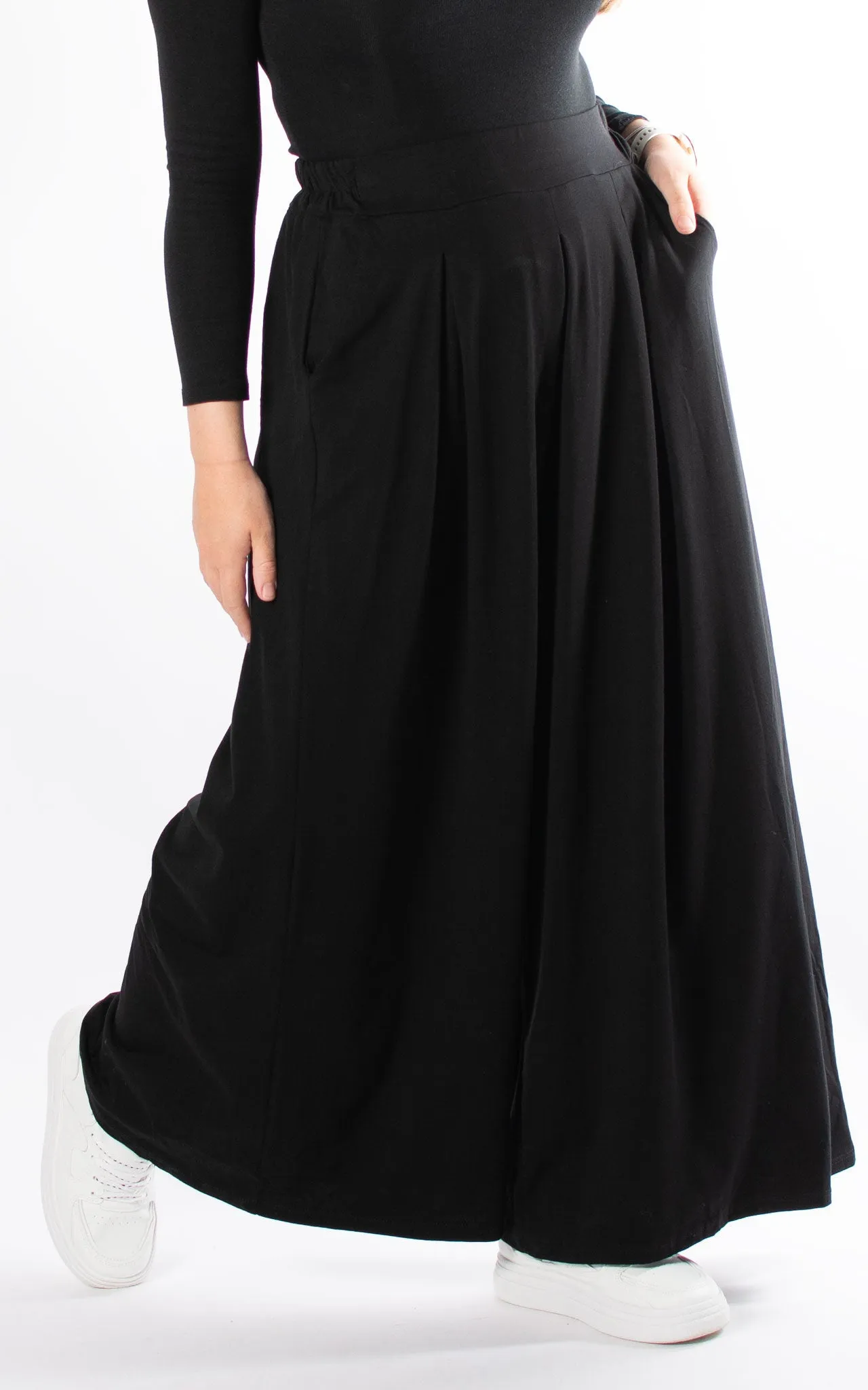 Sue Wide Leg Trousers | Black