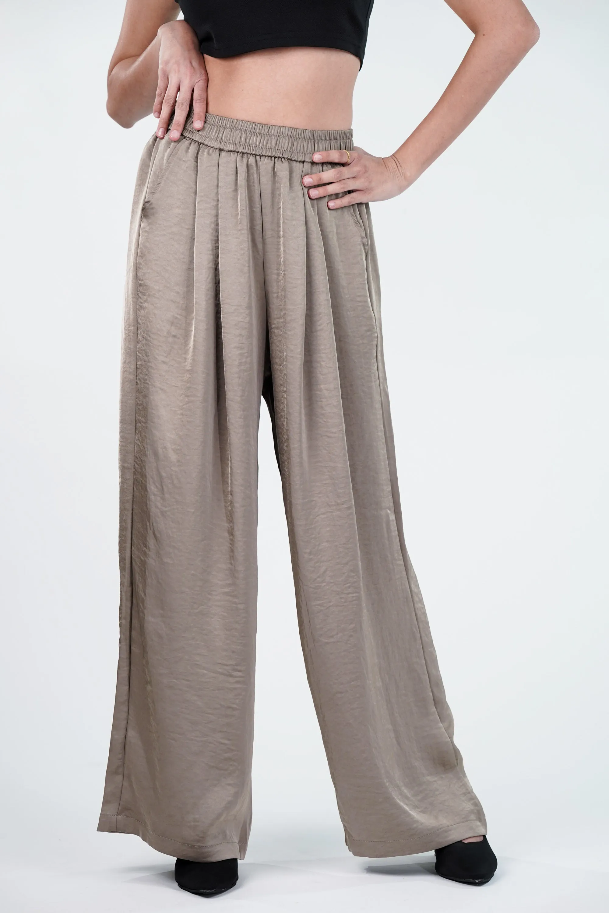 Sway Wide Leg Satin Pants