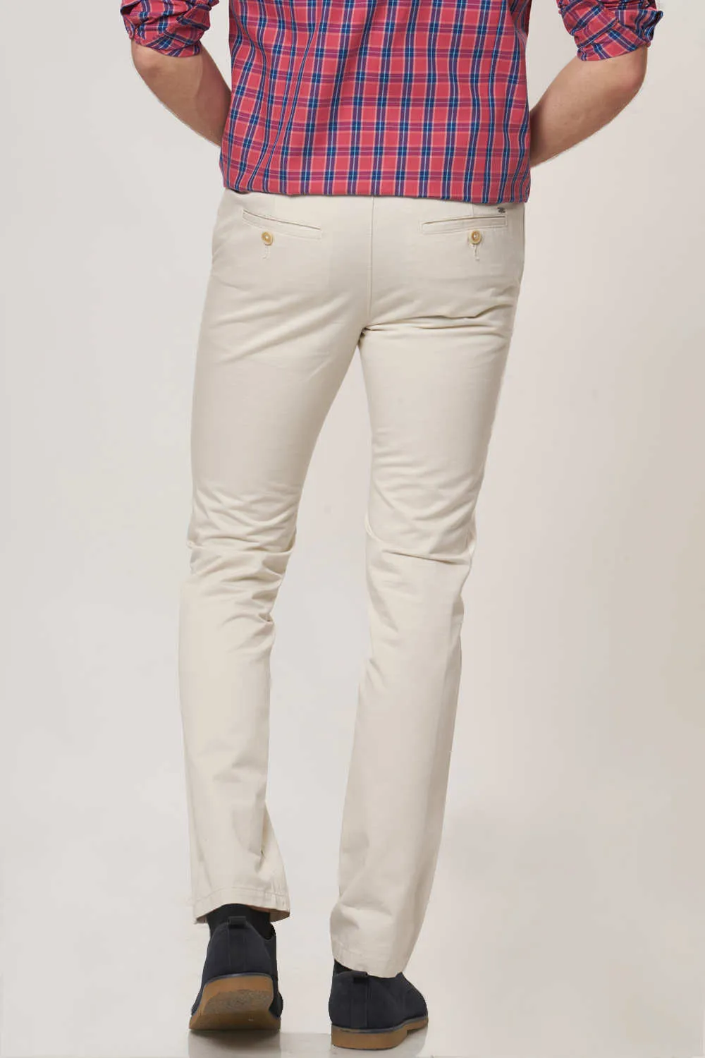 Tapered Fit Cotton Trouser